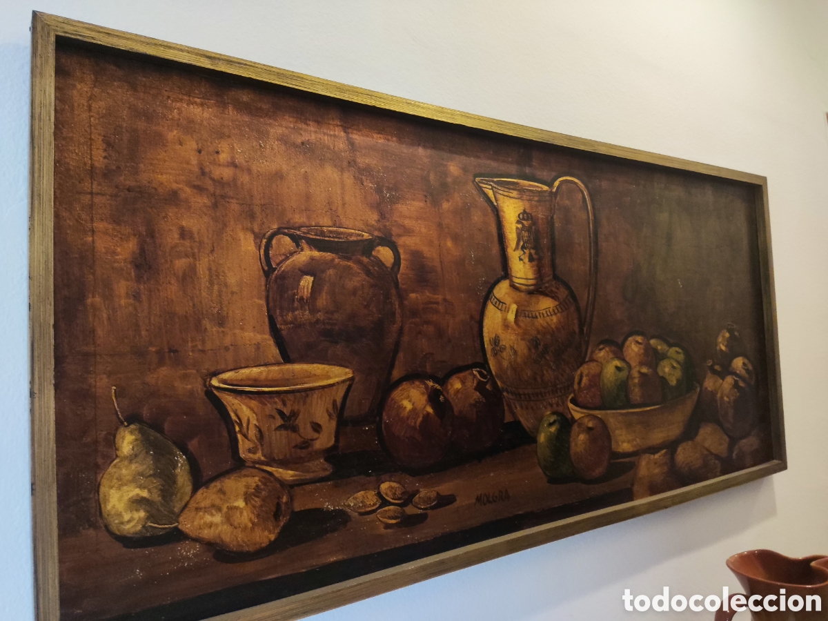 Arte: Oleo, bodeg&oacute;n, pintor Molgra - Foto 3