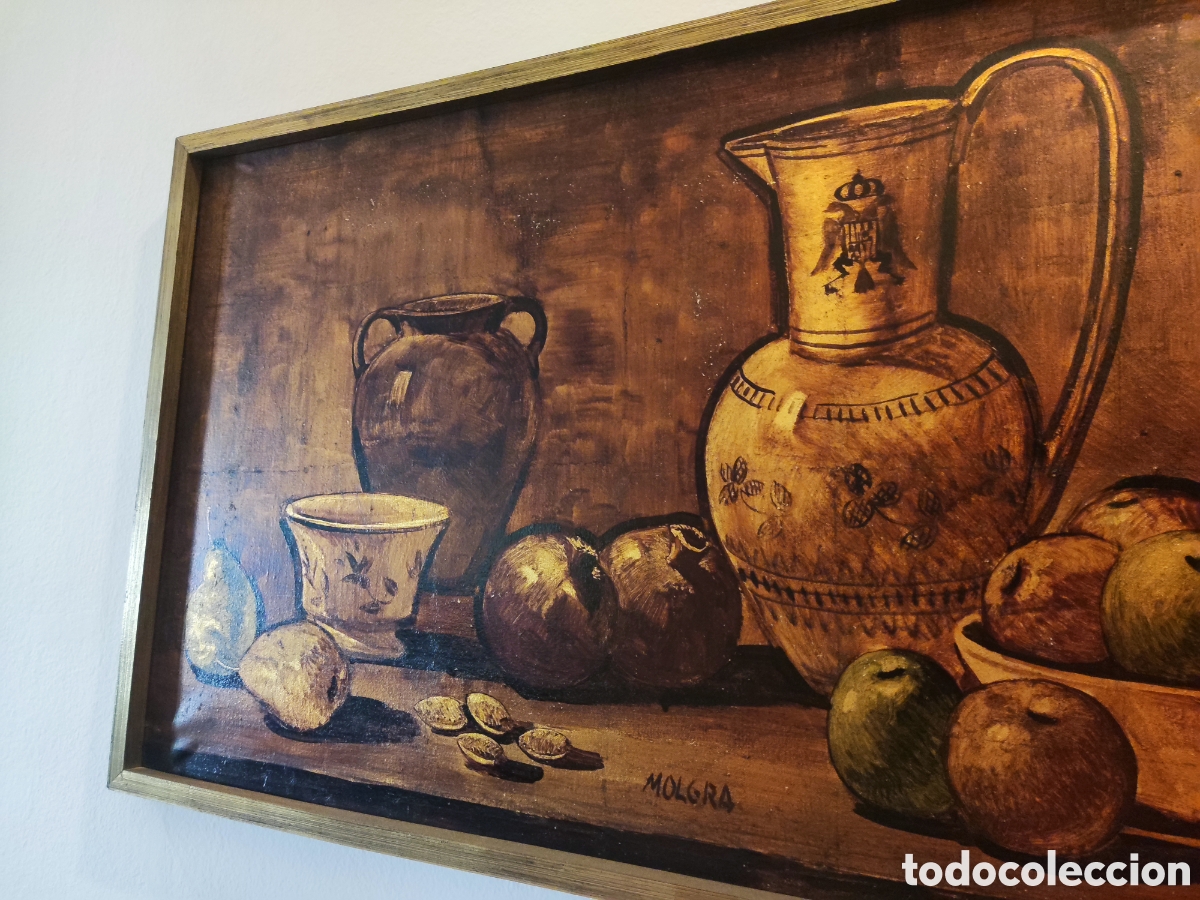 Arte: Oleo, bodeg&oacute;n, pintor Molgra - Foto 4