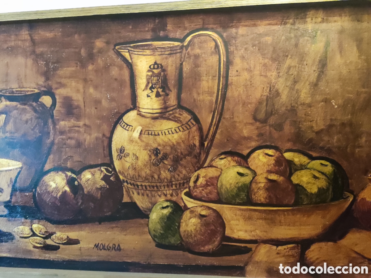 Arte: Oleo, bodeg&oacute;n, pintor Molgra - Foto 1