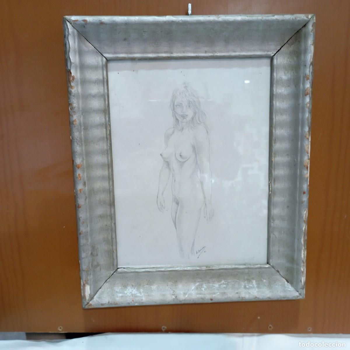 Arte: dibujo con autor mujer desnuda - Foto 1
