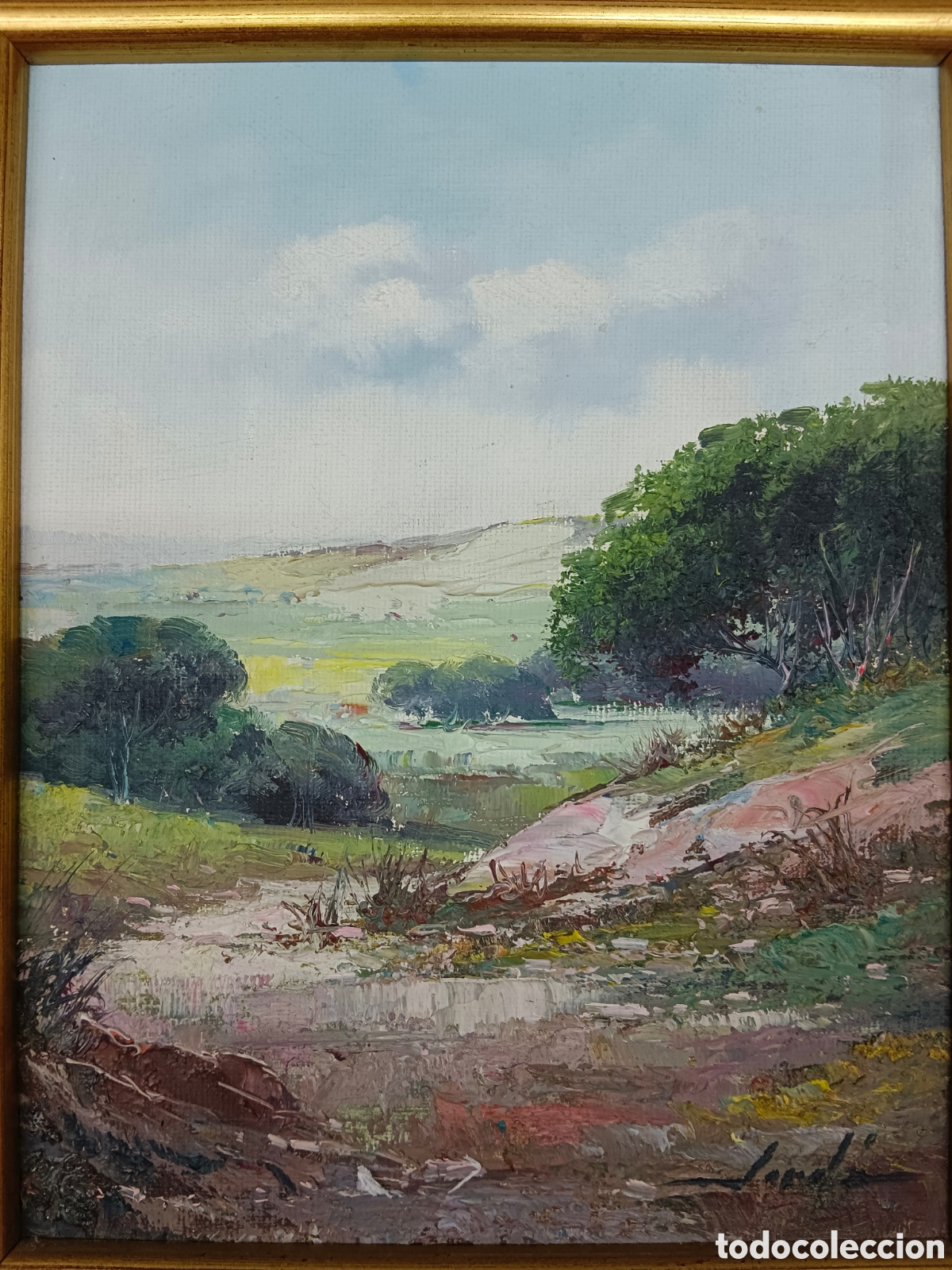 Kunst: Jord&aacute;, &oacute;leo sobre tela, motivo paisaje