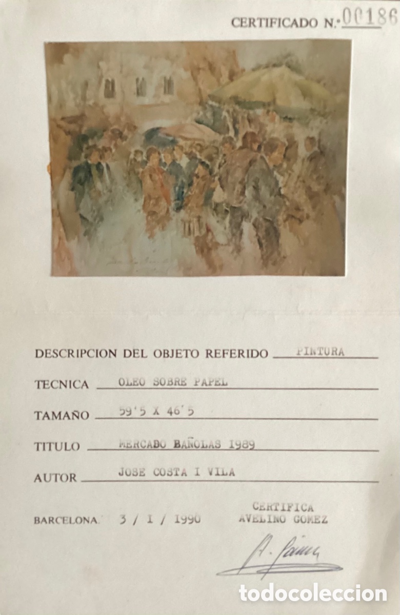 Arte: MERCADO DE JOSE COSTA VILA - Foto 2