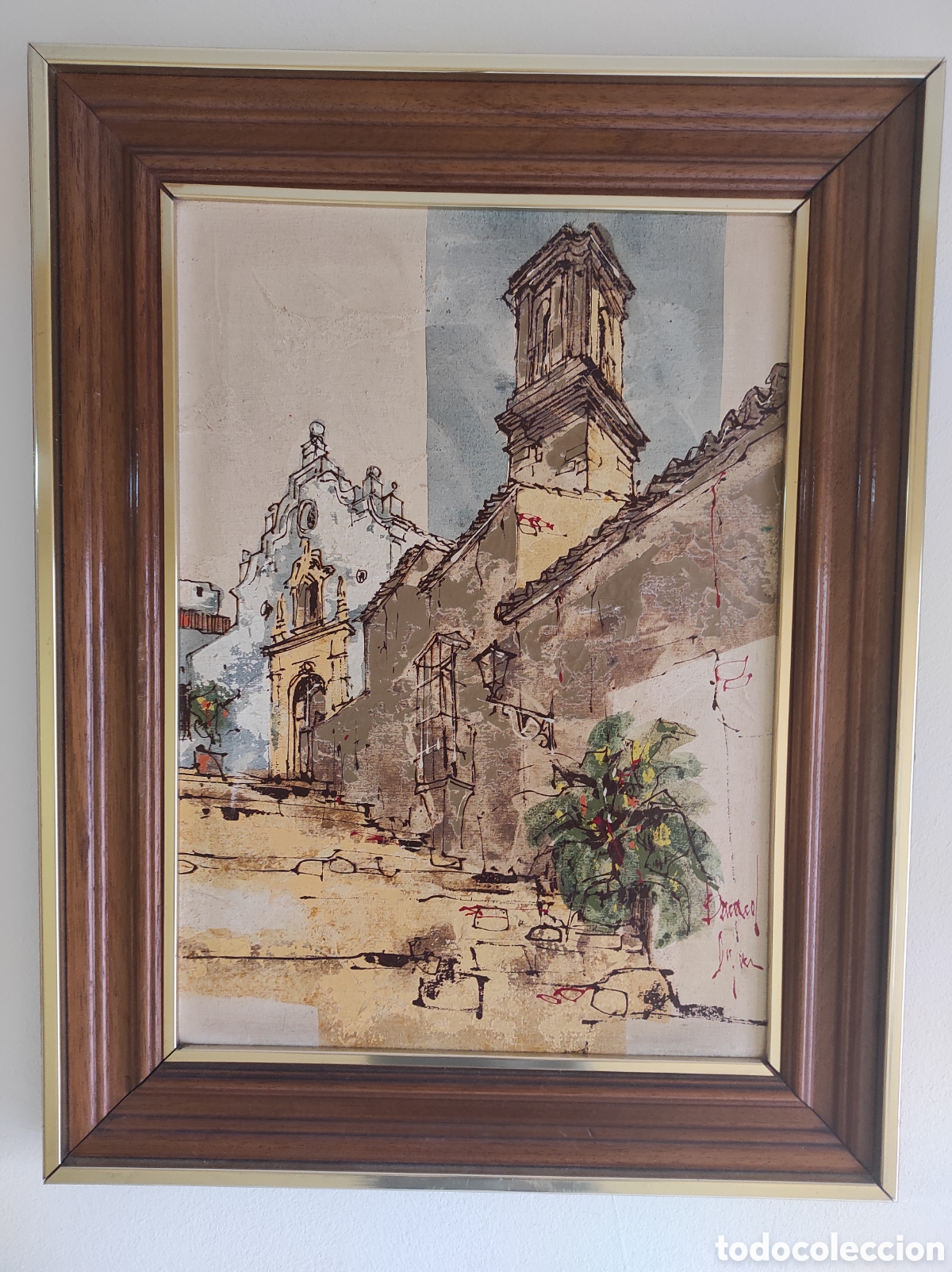 Arte: 3 CUADROS DEL PINTOR BERNARD DUFOUR - Foto 1
