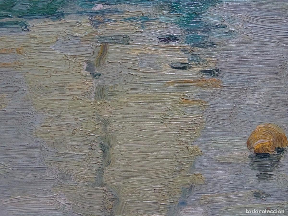 Arte: &Oacute;LEO SOBRE GABLEX ANONIMO. BARCA Y REFLEJOS. - Foto 9