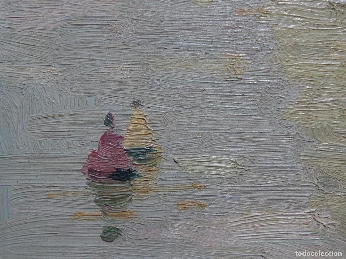 Arte: &Oacute;LEO SOBRE GABLEX ANONIMO. BARCA Y REFLEJOS. - Foto 10