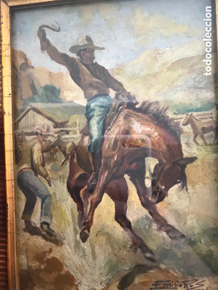 Arte: Oleo de 1933 antiguo - Foto 6