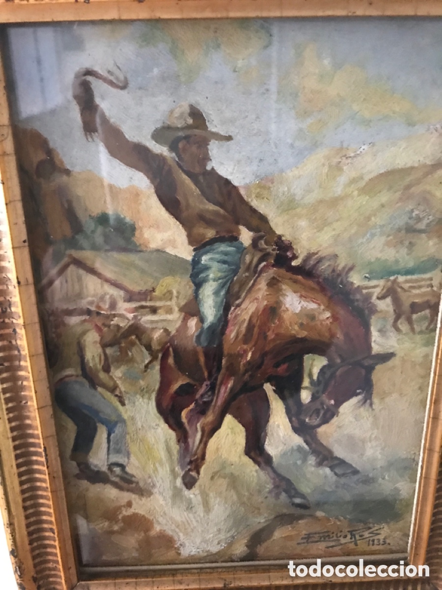 Arte: Oleo de 1933 antiguo - Foto 17