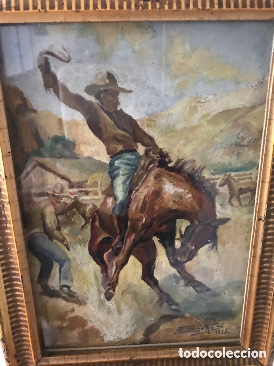 Arte: Oleo de 1933 antiguo - Foto 18