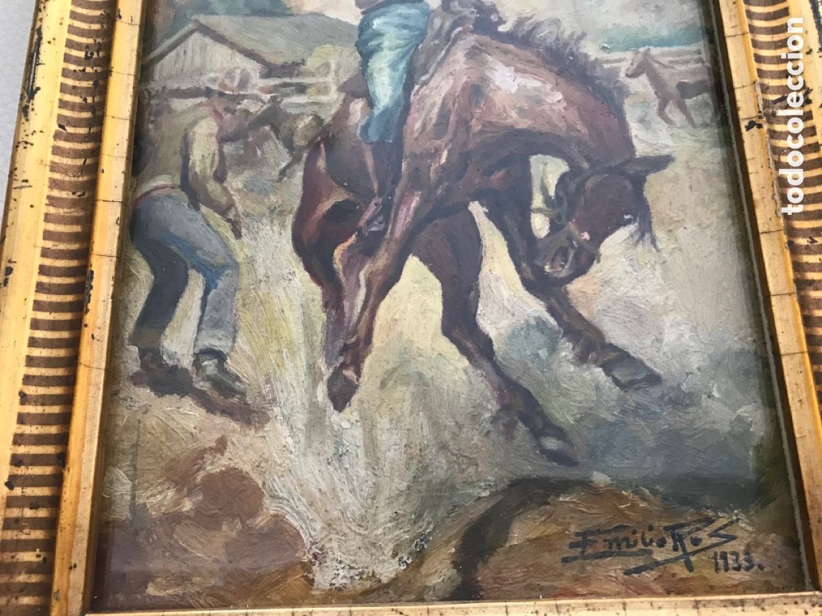 Arte: Oleo de 1933 antiguo - Foto 11