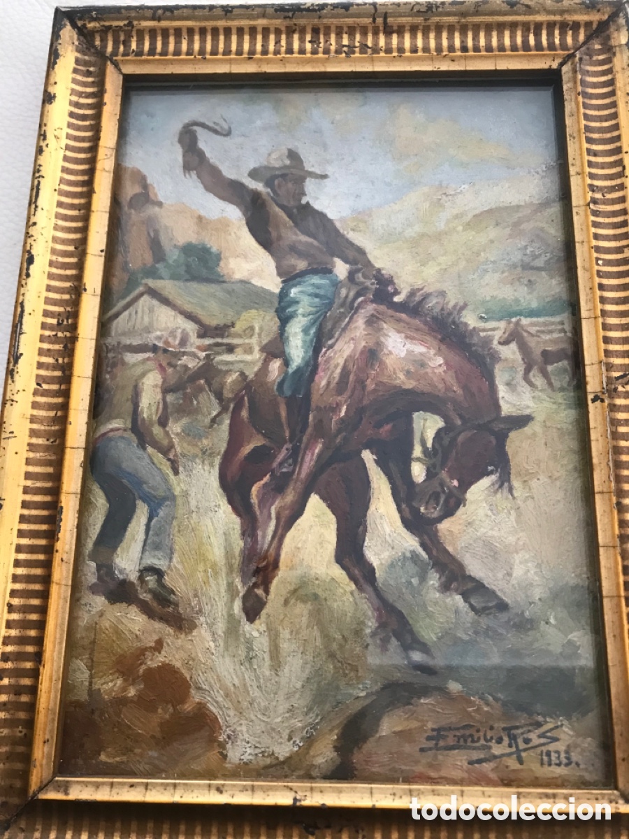 Arte: Oleo de 1933 antiguo - Foto 13