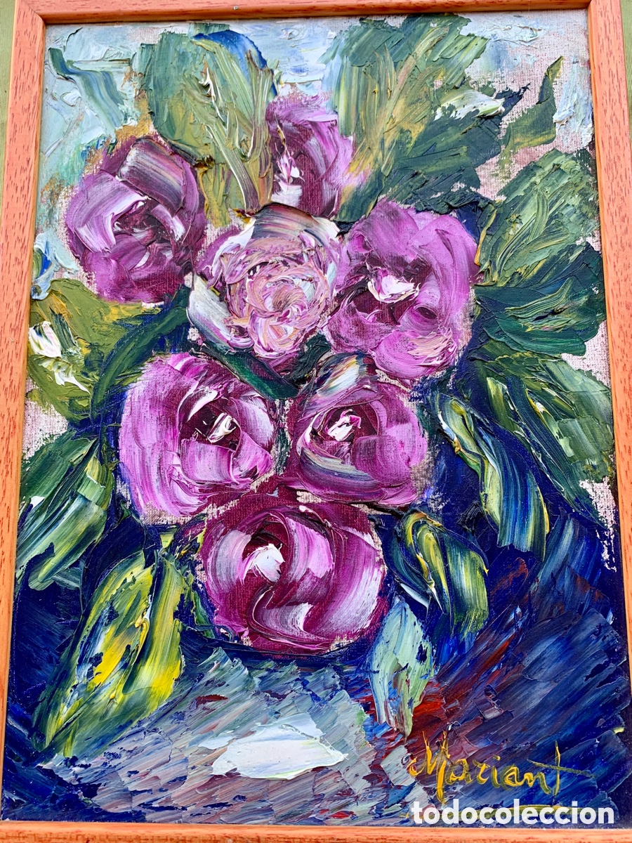 Arte: Mariant, bodeg&oacute;n, 26x35 con marco - Foto 1