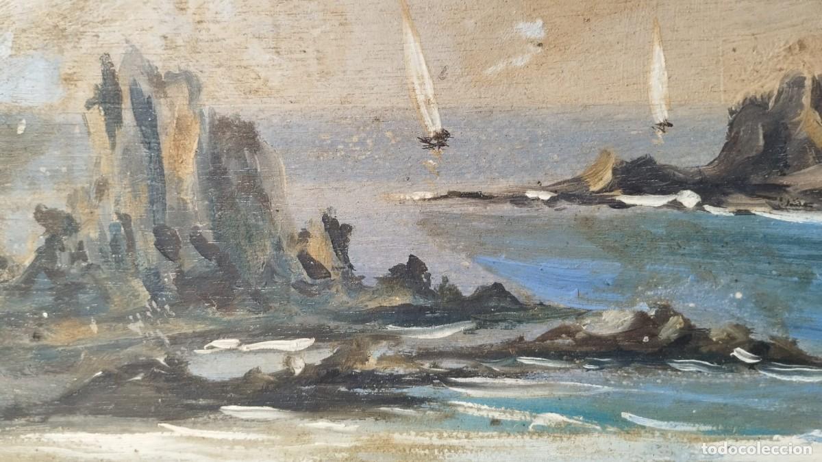 Arte: MARINA CON PE&Ntilde;ASCOS Y VELEROS - Foto 5