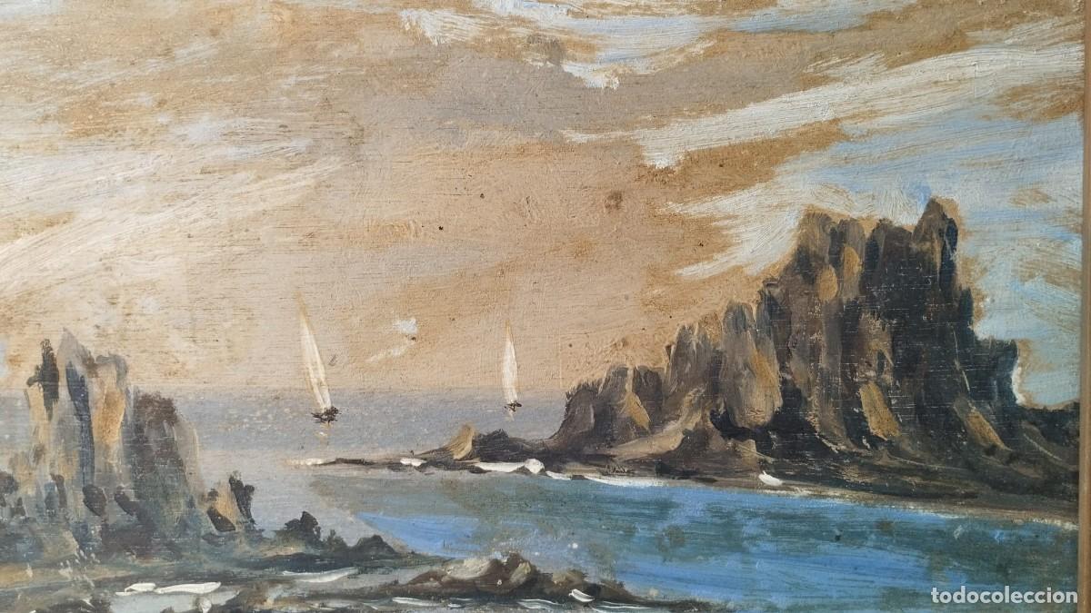 Arte: MARINA CON PE&Ntilde;ASCOS Y VELEROS - Foto 8