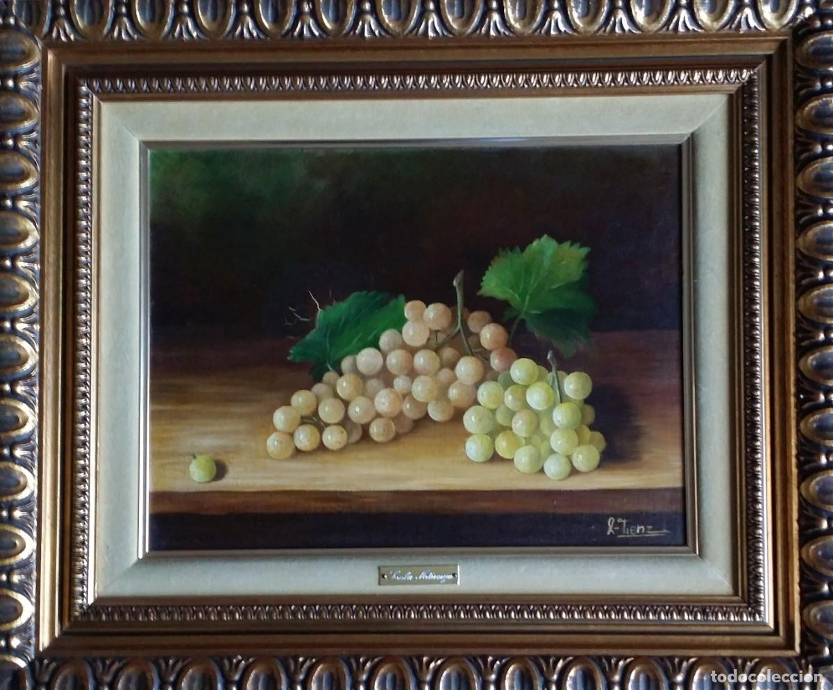 Arte: Lola ATIENZA, bodeg&oacute;n con uvas - Foto 1