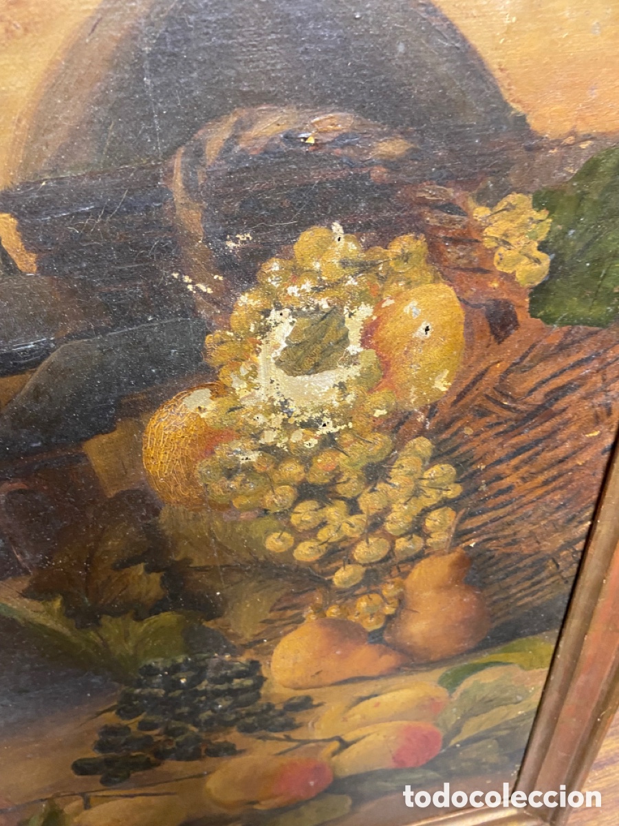Arte: &Oacute;leo Bodeg&oacute;n de flores con chimenea - Foto 5