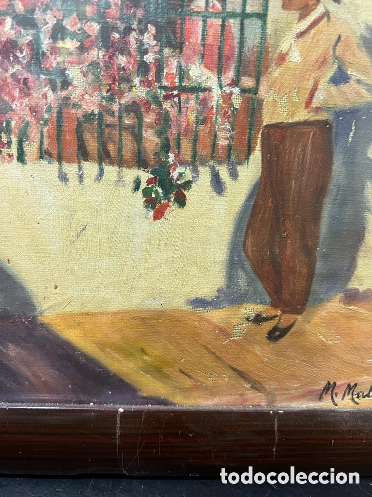 Arte: &Oacute;leo sobre lienzo firma a identificar - Foto 10