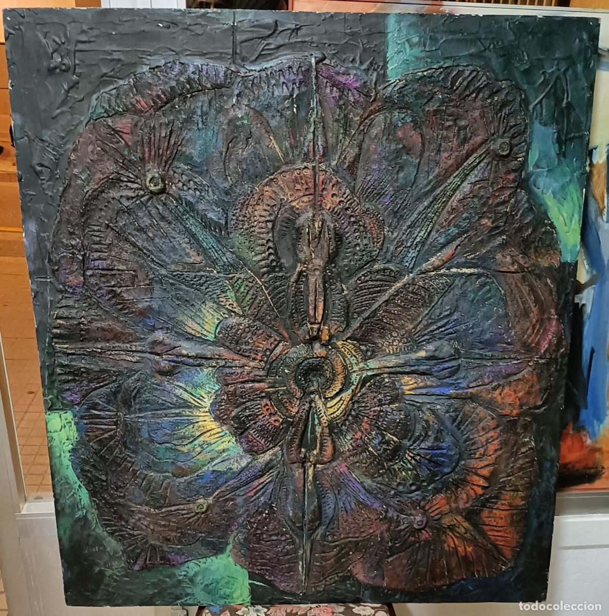 Arte: Sin firma. Mixta sobre tabla. - Foto 4