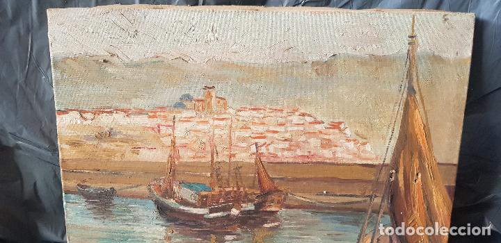 Arte: E.COLOM BARCOS EN LA PLAYA DE PUEBLO - Foto 6