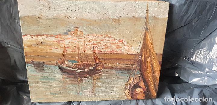 Arte: E.COLOM BARCOS EN LA PLAYA DE PUEBLO - Foto 9