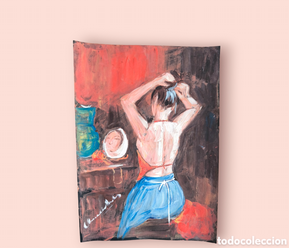 Arte: Chica en el espejo ( original L