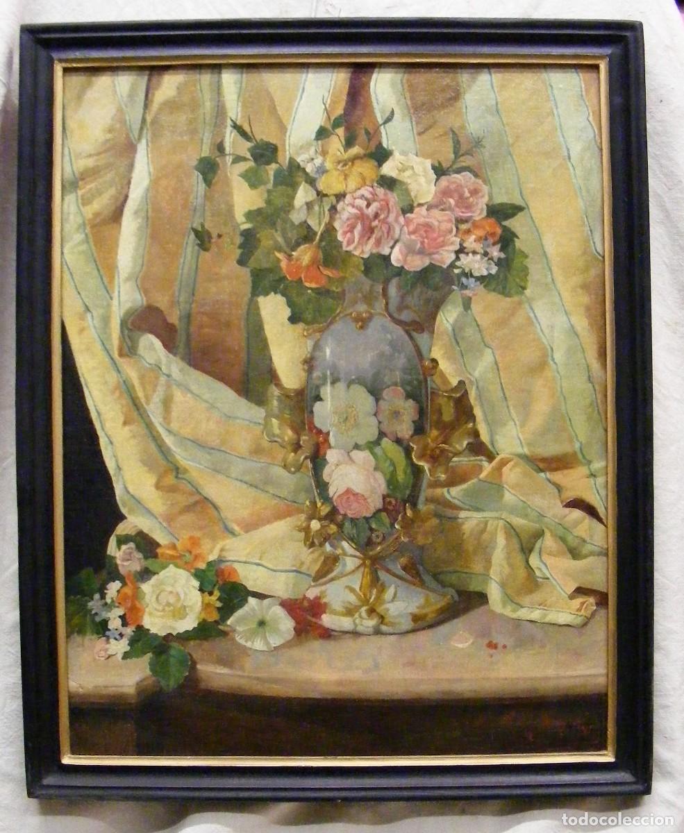 Arte: Pintura: Jarr&oacute;n con flores - Foto 1