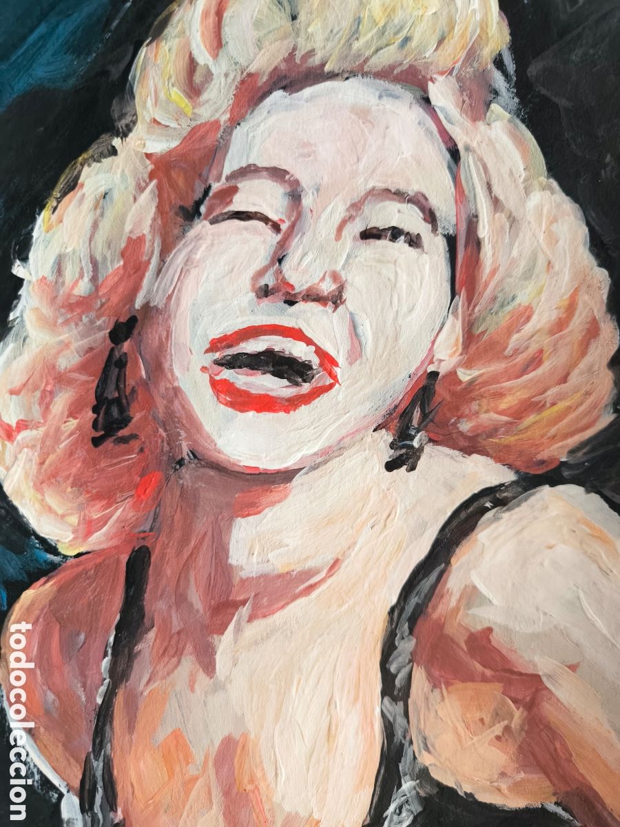 Arte: Retrato Marilyn Monroe (original) - Foto 2