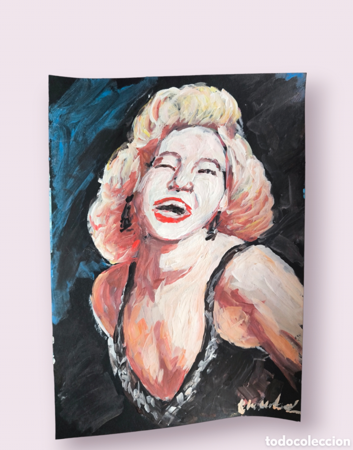 Arte: Retrato Marilyn Monroe (original) - Foto 1