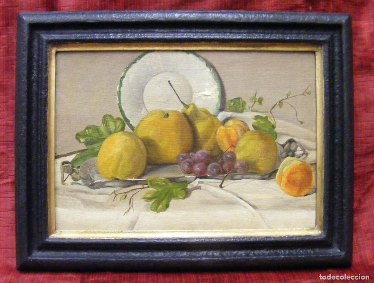 Arte: Pintura al &oacute;leo: Bodeg&oacute;n con membrillos - Foto 1