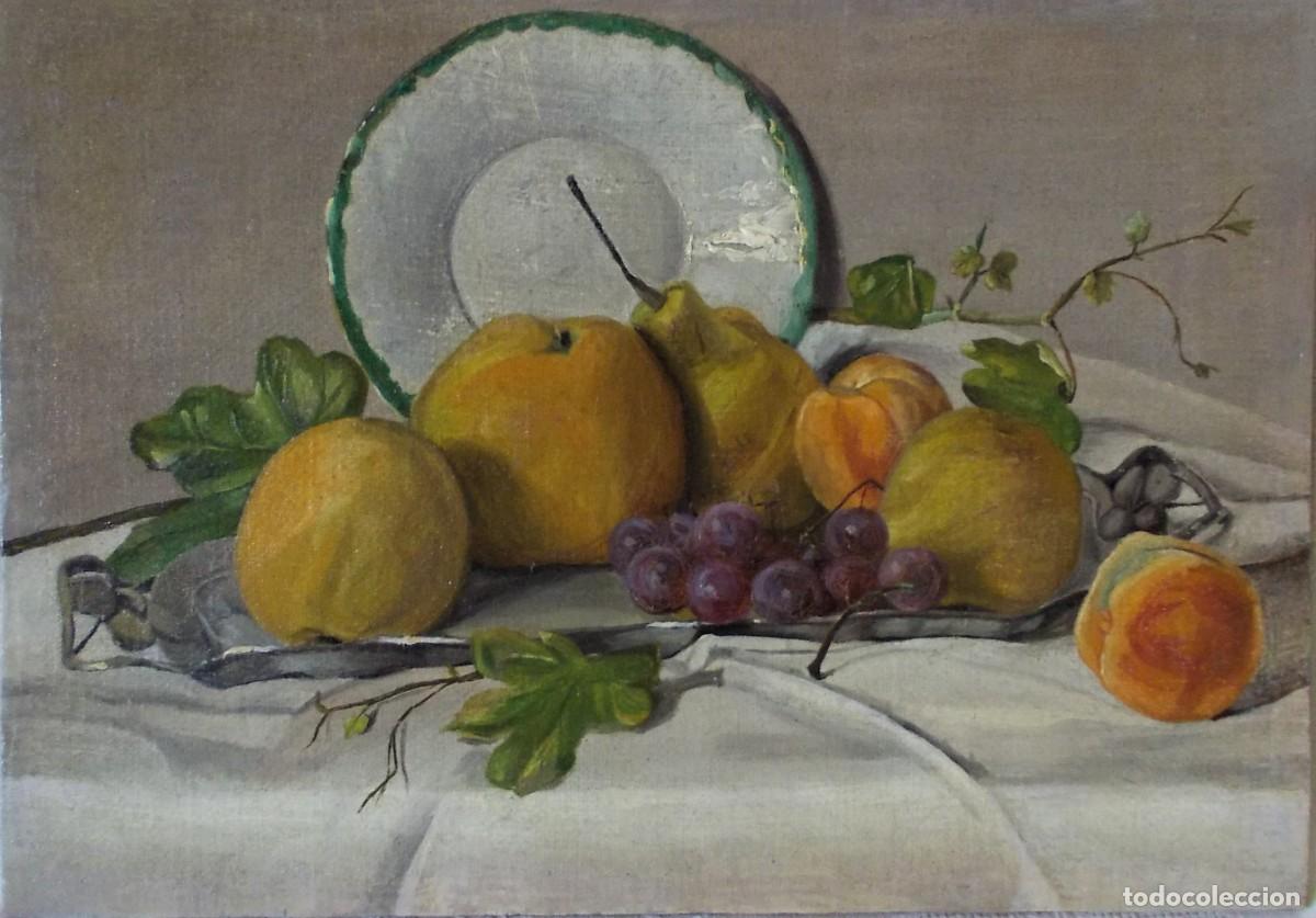Arte: Pintura al &oacute;leo: Bodeg&oacute;n con membrillos - Foto 2