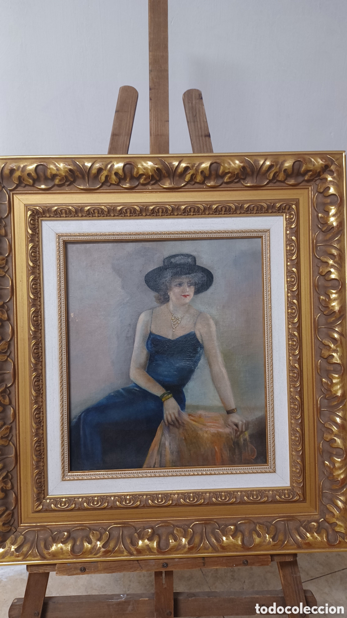 Arte: Retrato Mujer sin autor - Foto 2