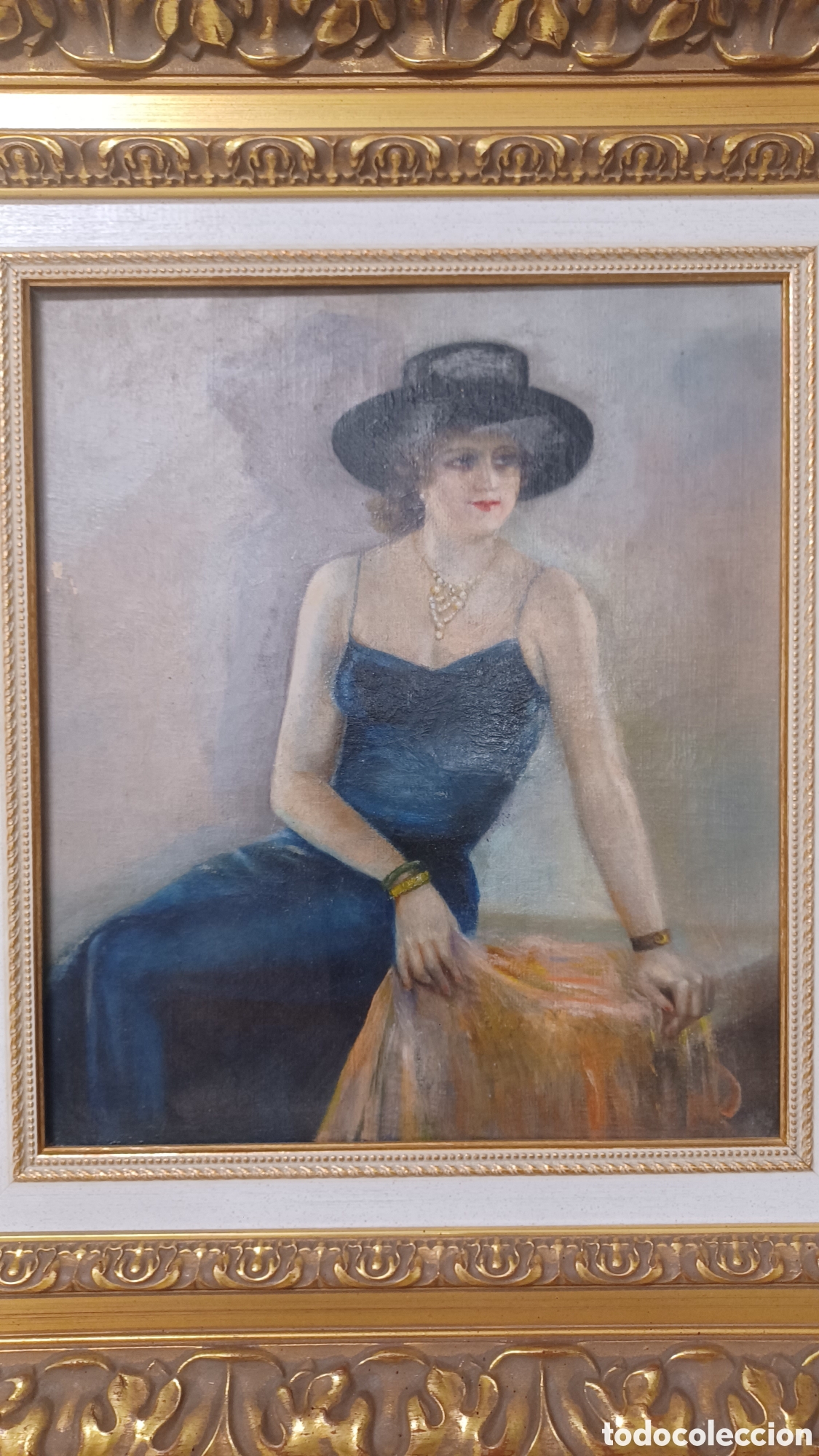 Arte: Retrato Mujer sin autor - Foto 1