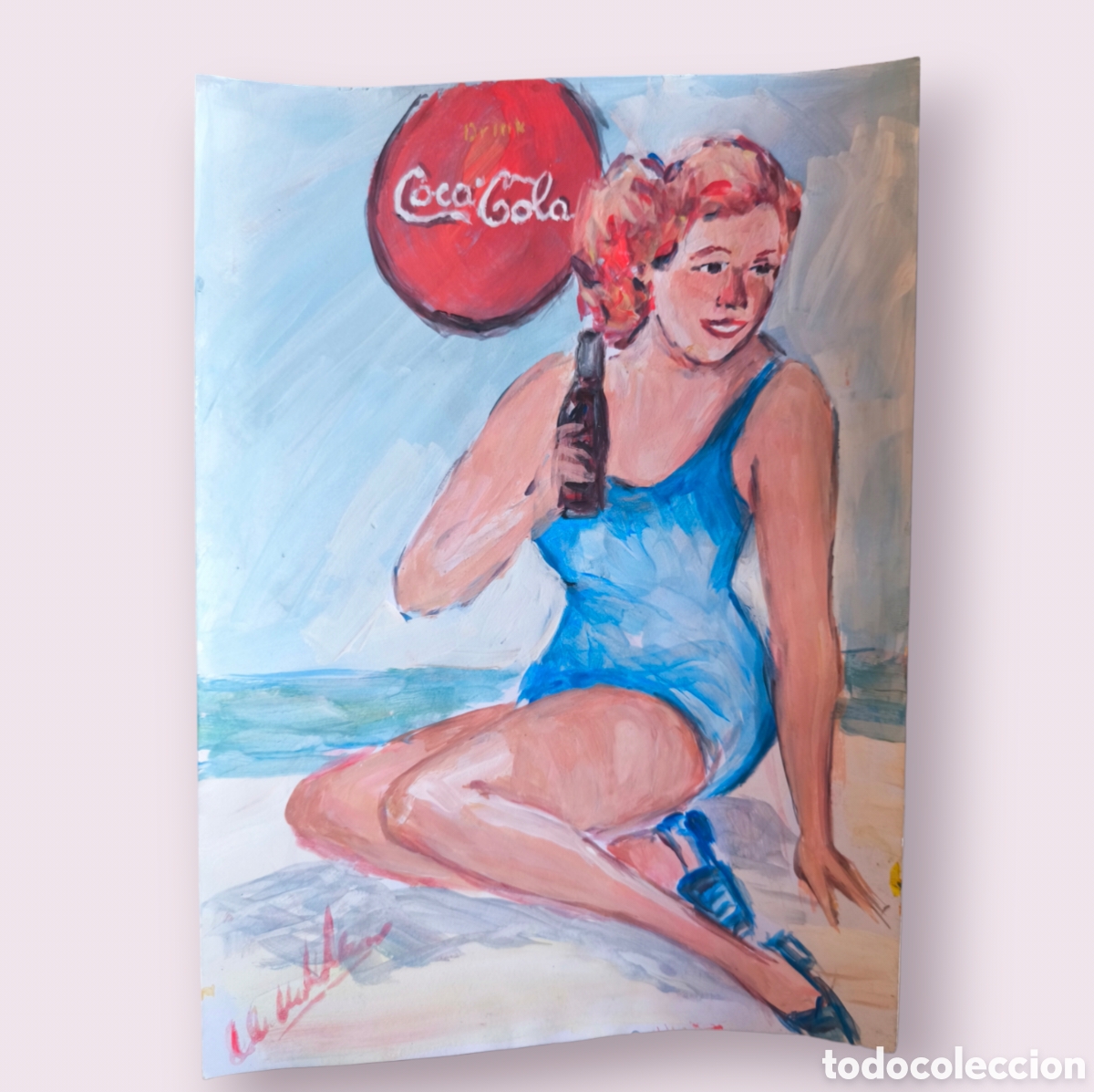 Art: Chica Cocacola a&ntilde;os 50
