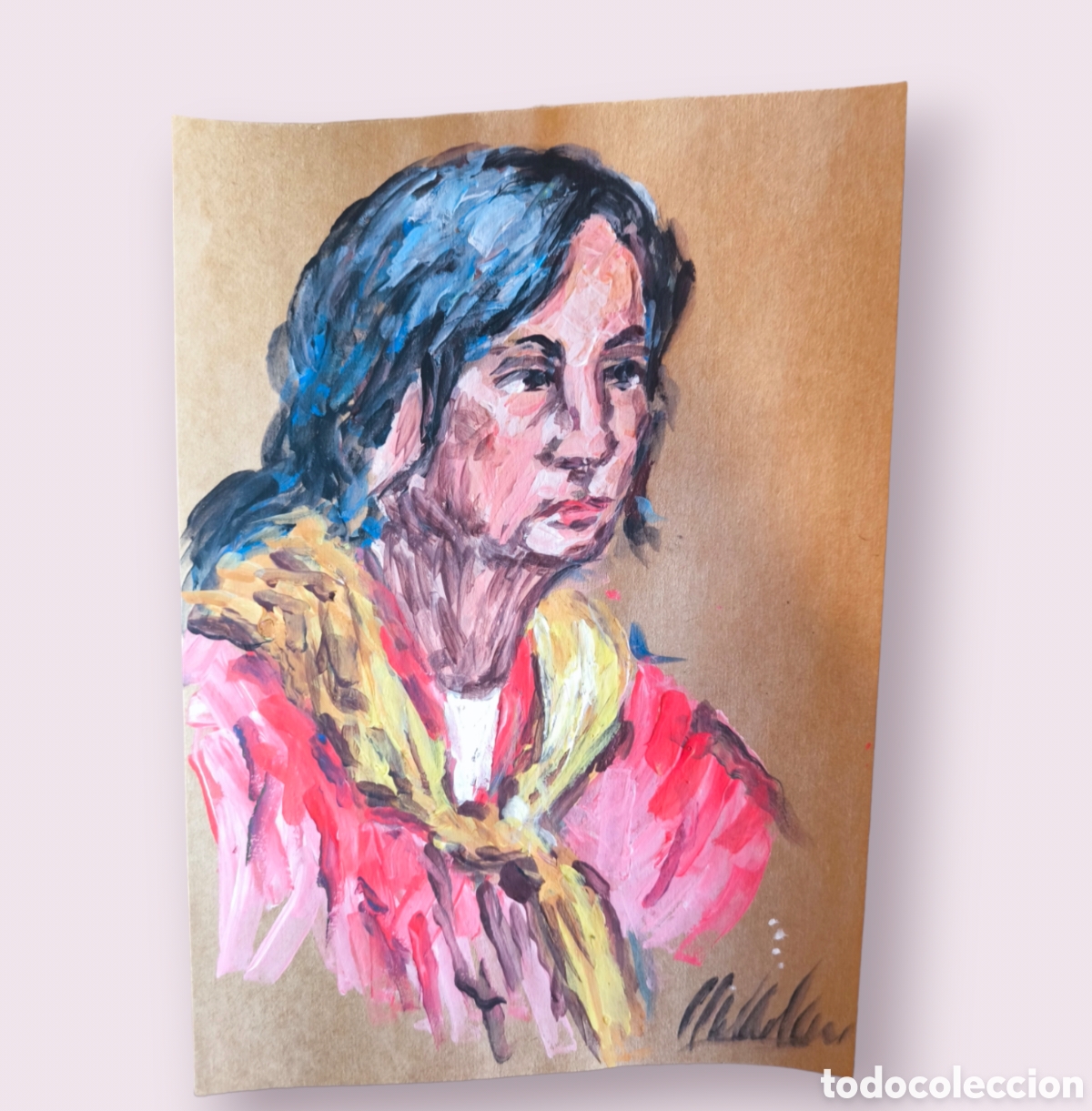 Arte: Retrato gitana (original) - Foto 1