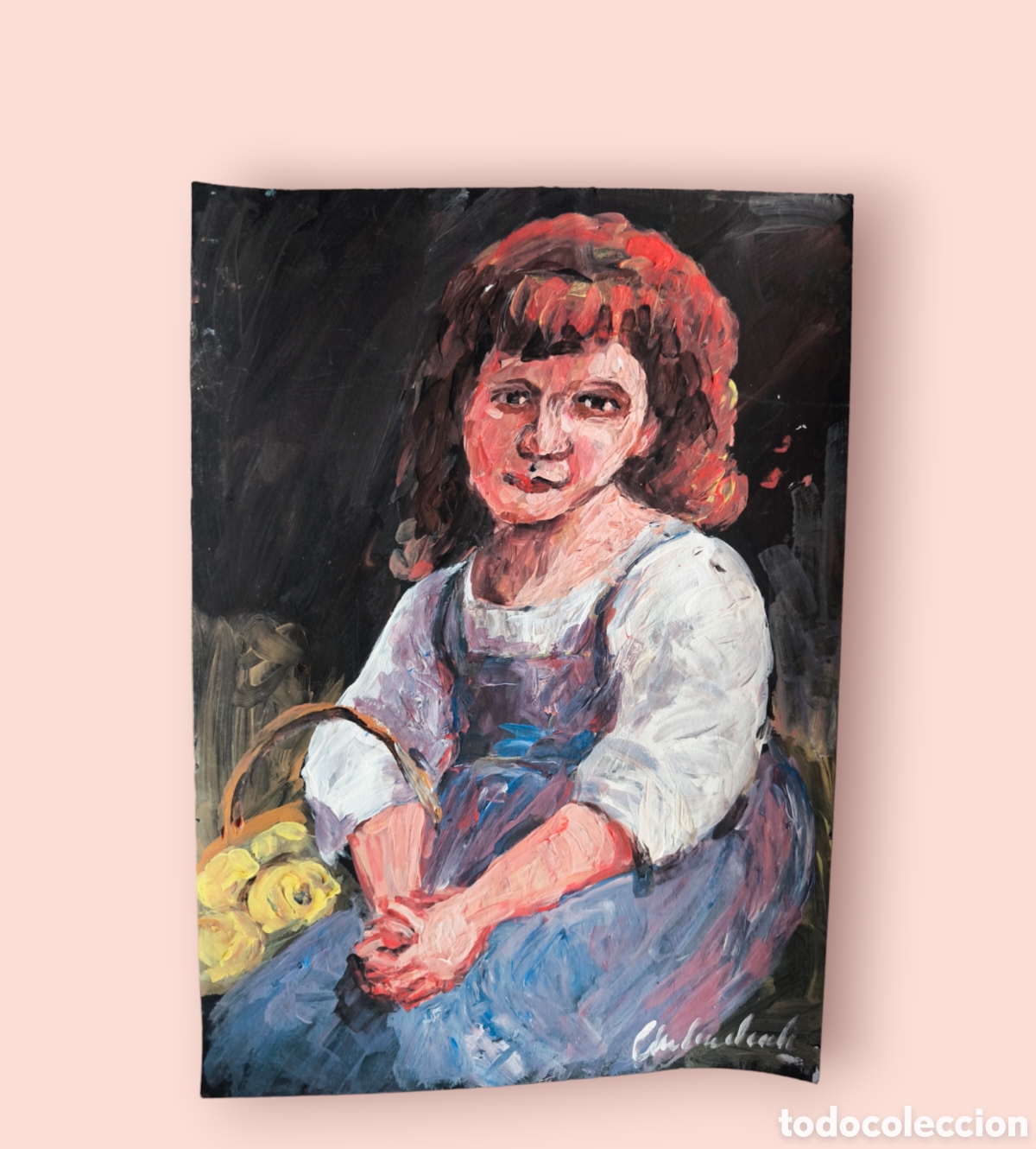 Arte: Ni&ntilde;a pelando (original) - Foto 9