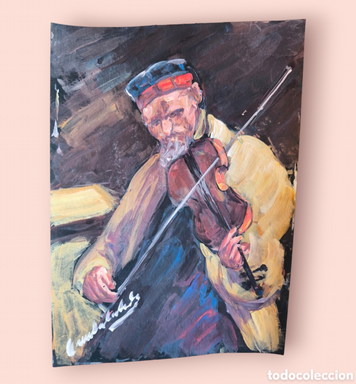 Art: Hombre violinista ( original )