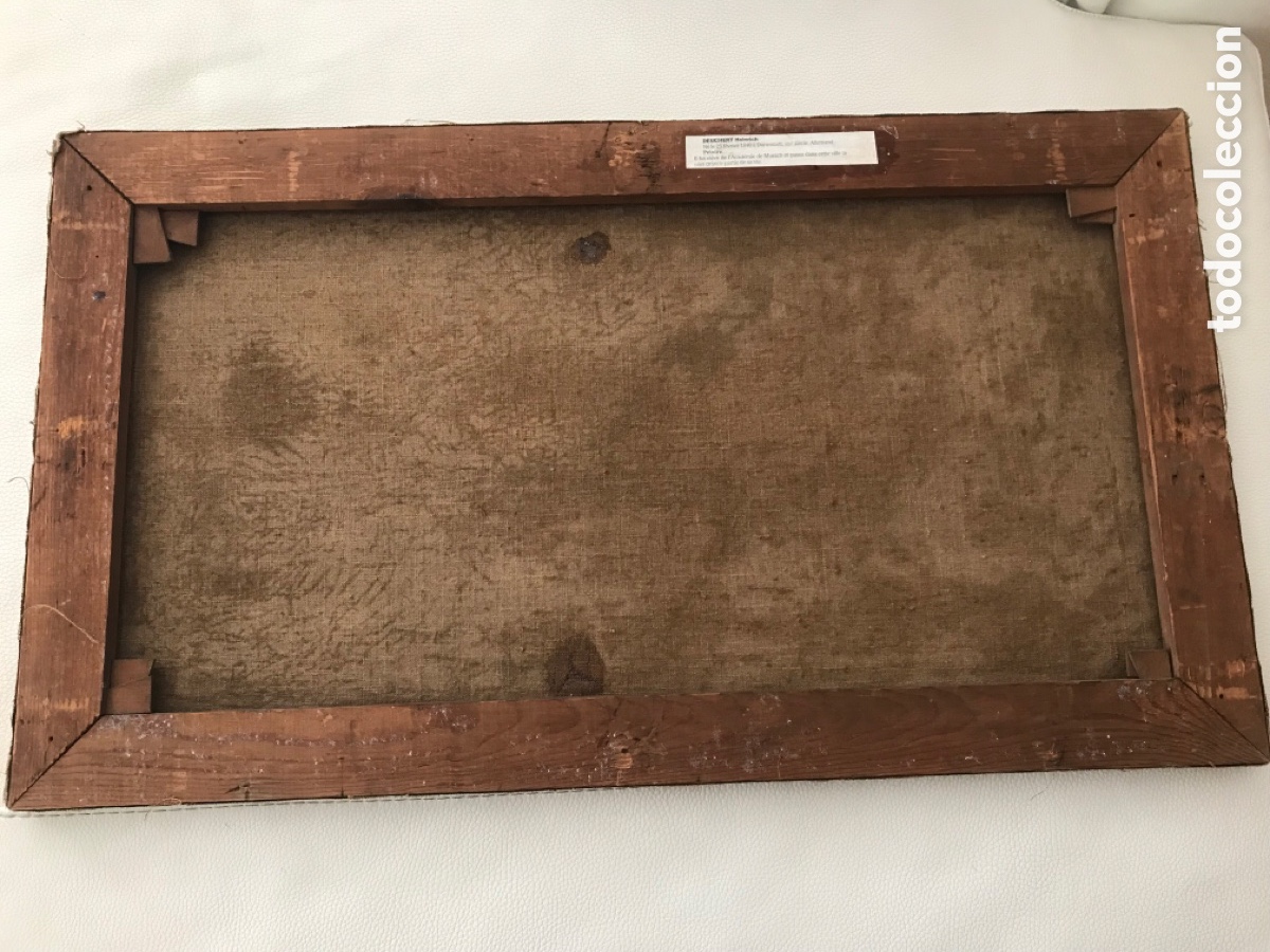 Arte: Oleo sobre lienzo antiguo con marco - Foto 10