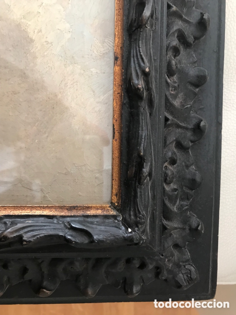 Arte: Oleo sobre lienzo antiguo con marco - Foto 16