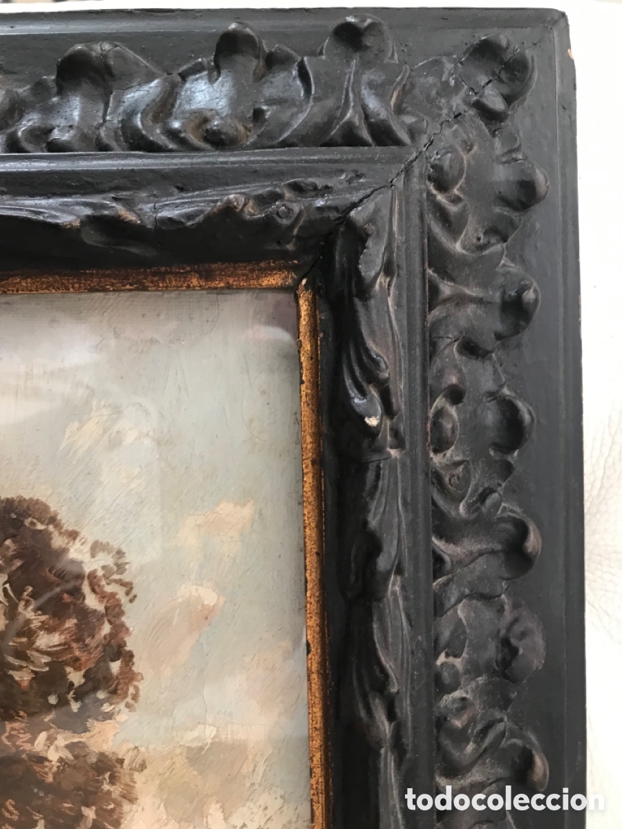 Arte: Oleo sobre lienzo antiguo con marco - Foto 17
