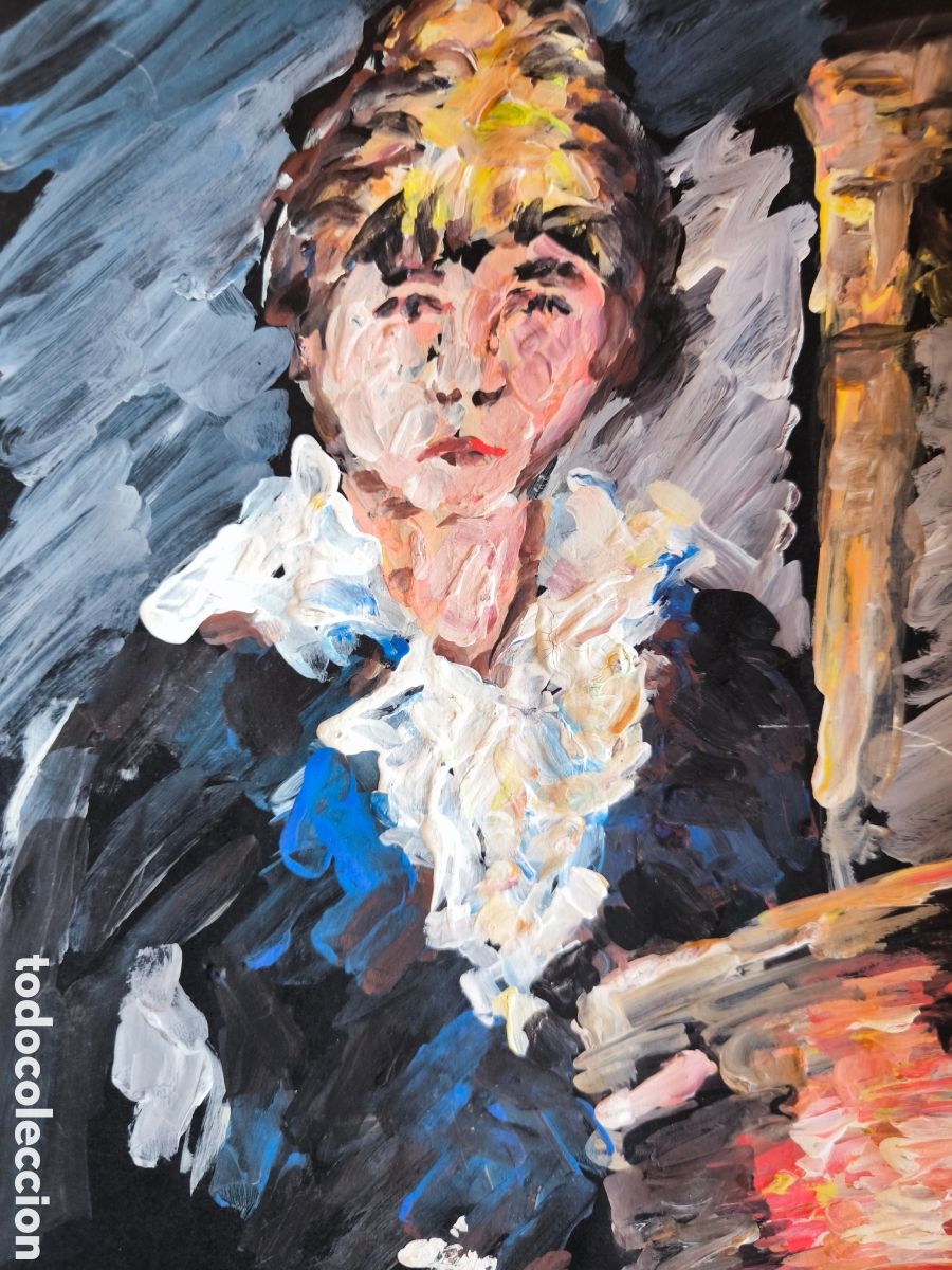 Arte: Mujer pintora (original) - Foto 2