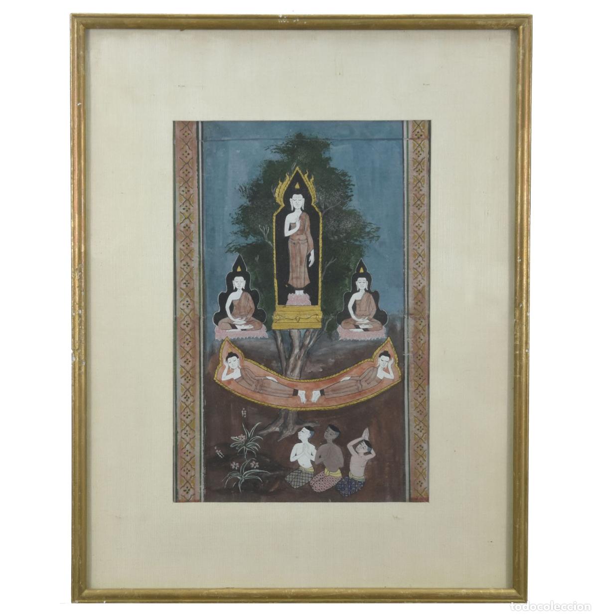 Arte: Lot de 8 peintures tha&iuml;landaises - Foto 3