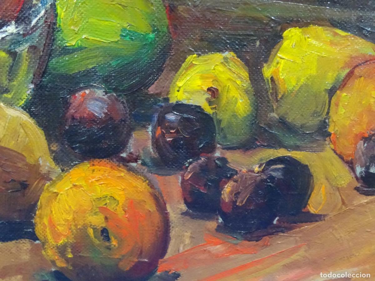 Arte: &Oacute;LEO SOBRE TABLEX J. CLIMENT PINTOR DE TERRASSA. BODEGON. - Foto 4