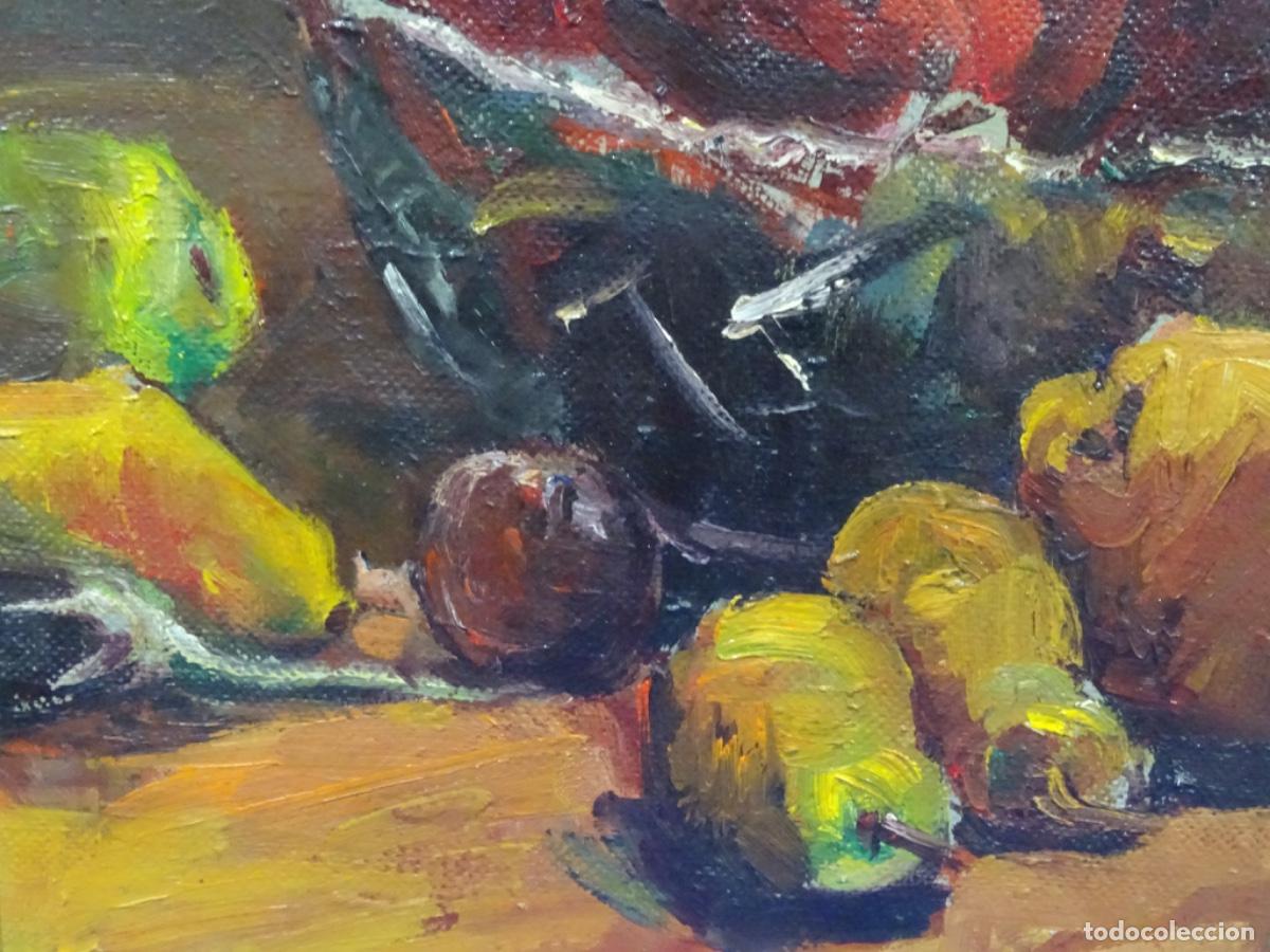Arte: &Oacute;LEO SOBRE TABLEX J. CLIMENT PINTOR DE TERRASSA. BODEGON. - Foto 5