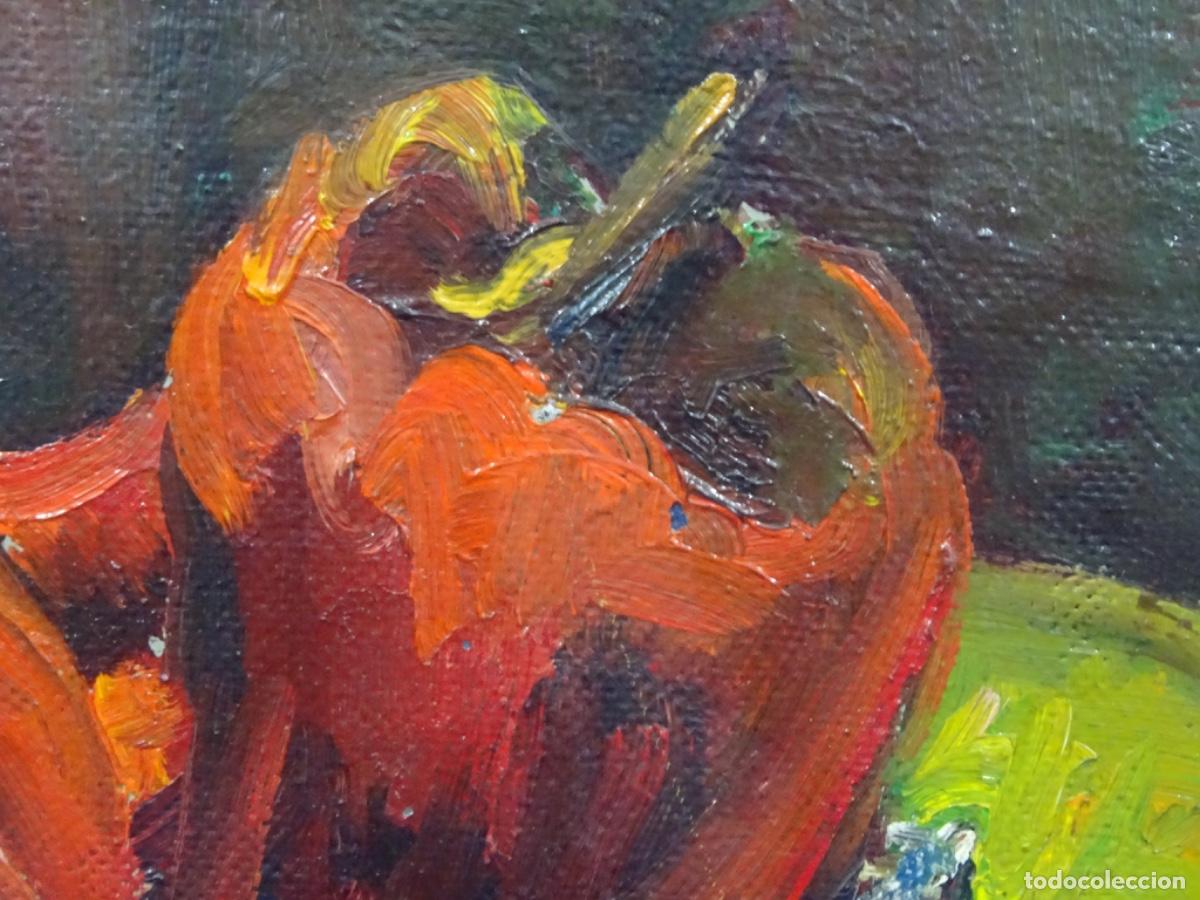 Arte: &Oacute;LEO SOBRE TABLEX J. CLIMENT PINTOR DE TERRASSA. BODEGON. - Foto 6