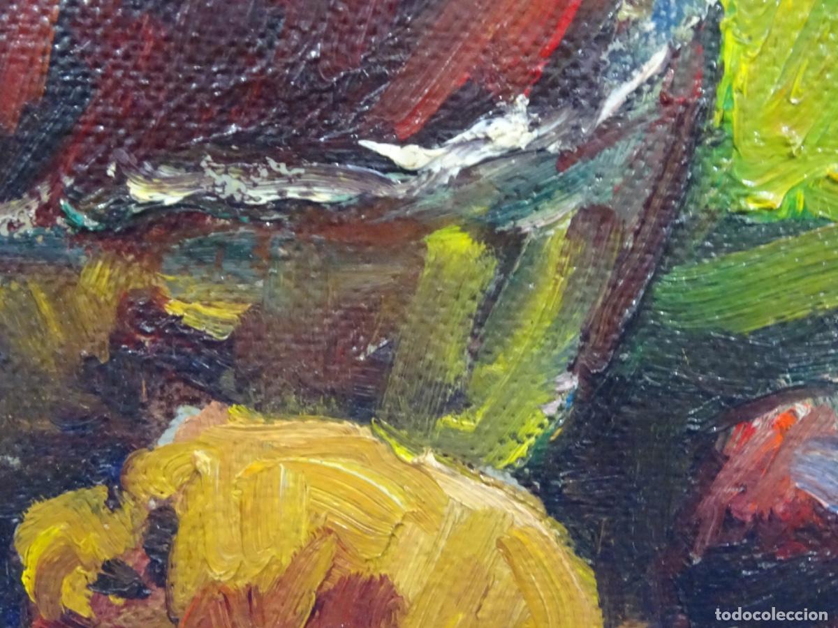 Arte: &Oacute;LEO SOBRE TABLEX J. CLIMENT PINTOR DE TERRASSA. BODEGON. - Foto 12