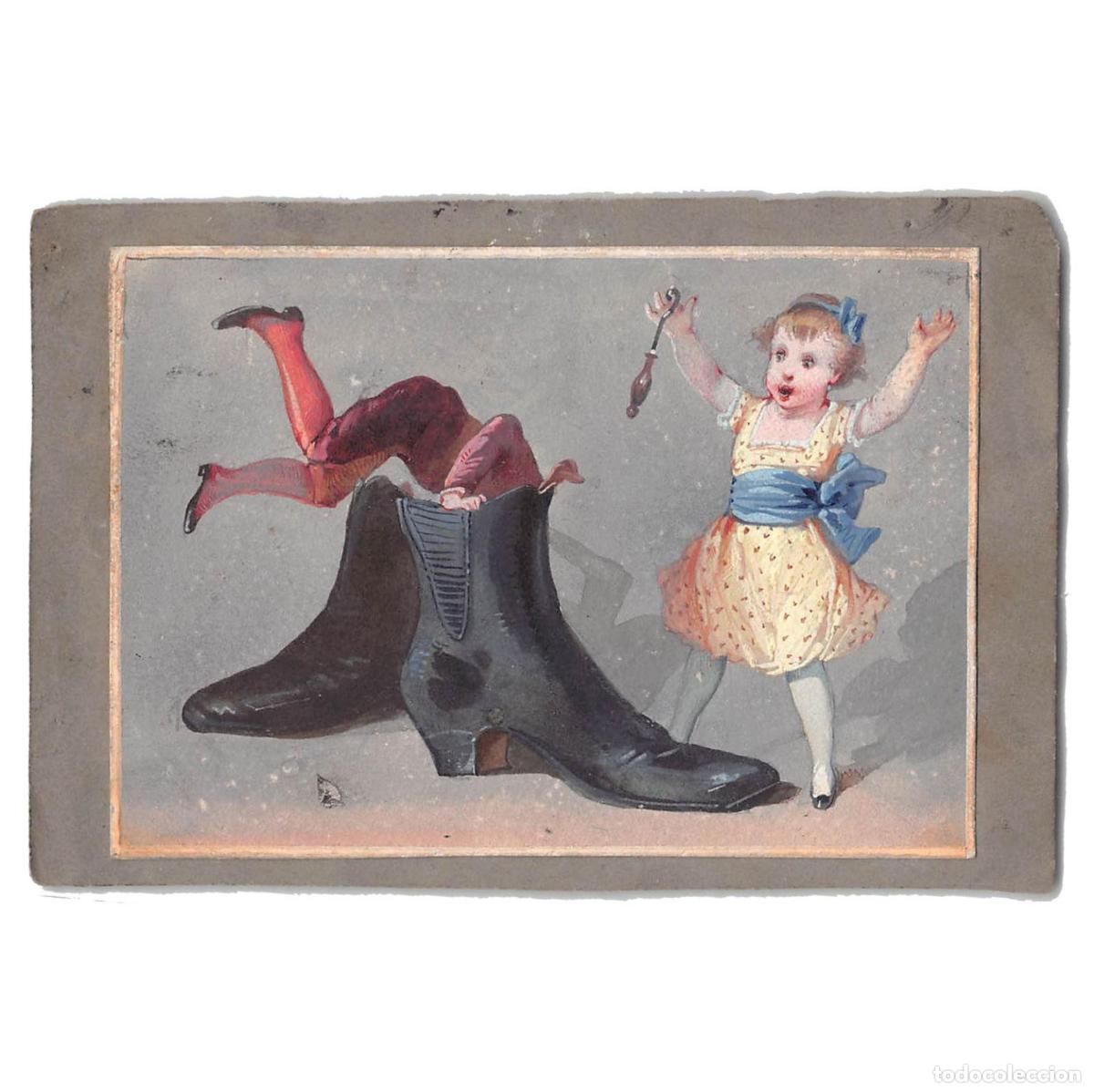 Arte: Illustrations originales peintes &agrave; la gouache vers 1900 - Foto 1