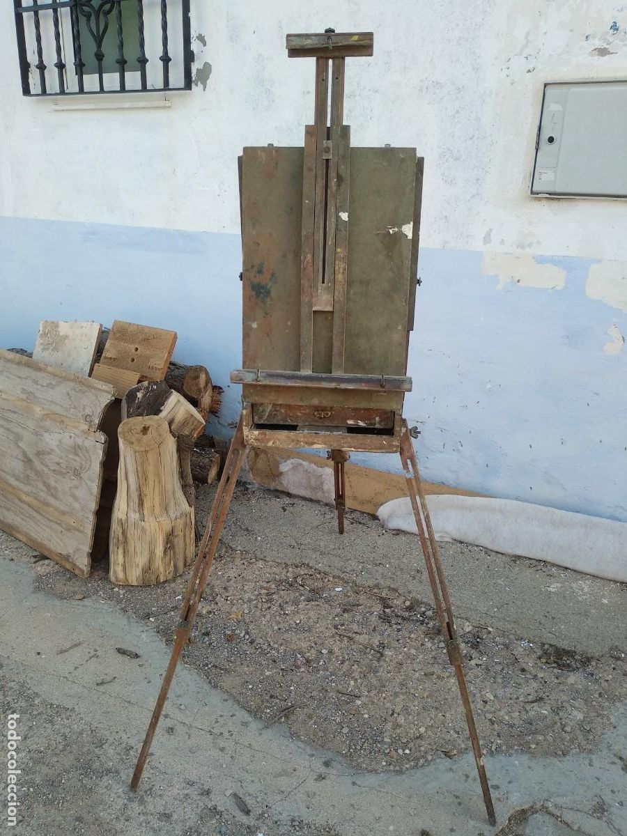 Arte: Caballete malet&iacute;n de pintor - Foto 2
