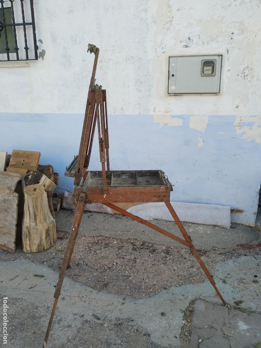 Arte: Caballete malet&iacute;n de pintor - Foto 3