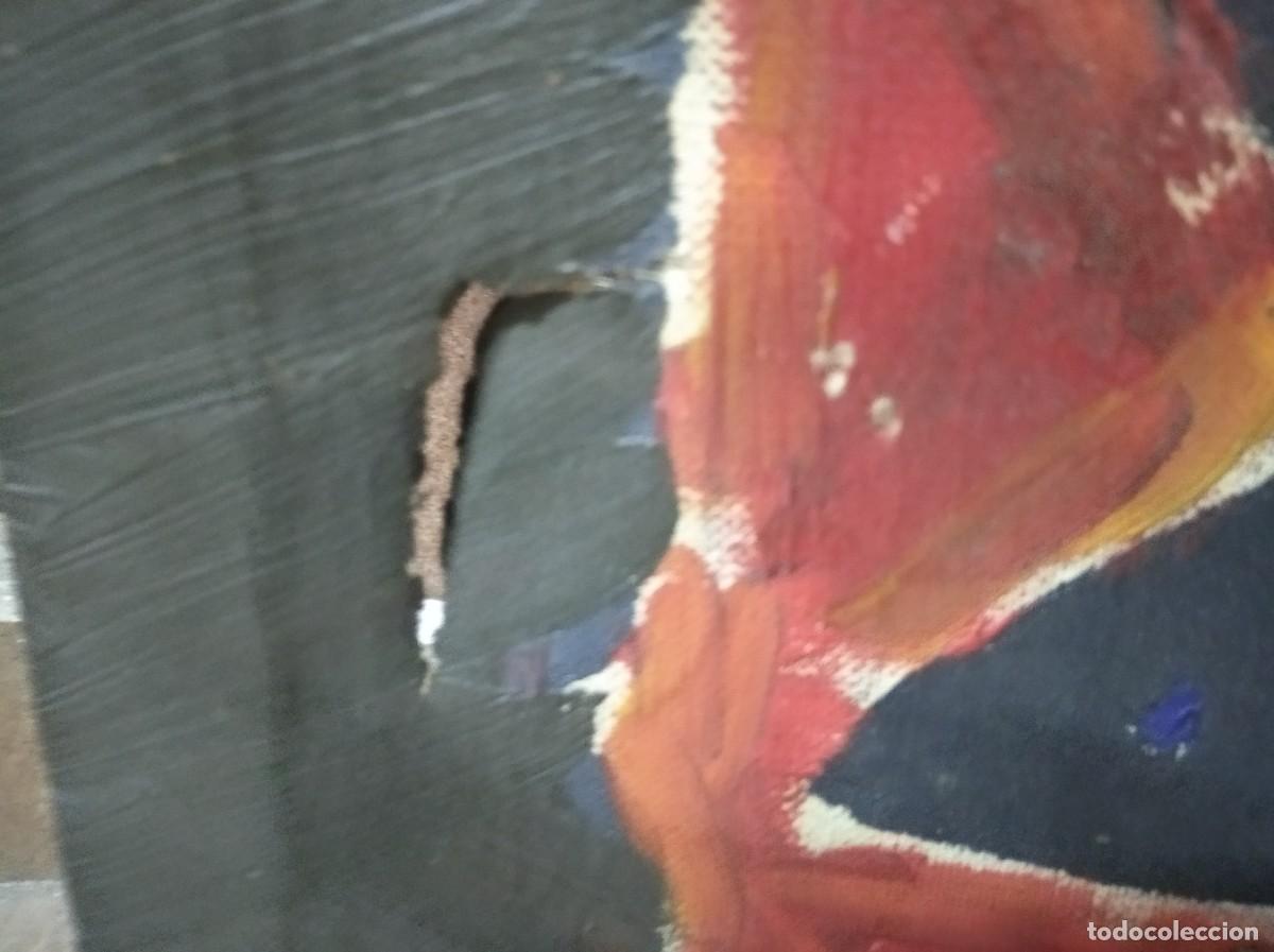 Arte: ANTIGUO CUADRO OLEO SOBRE TABLA, ABSTRACTO -E4 - Foto 2