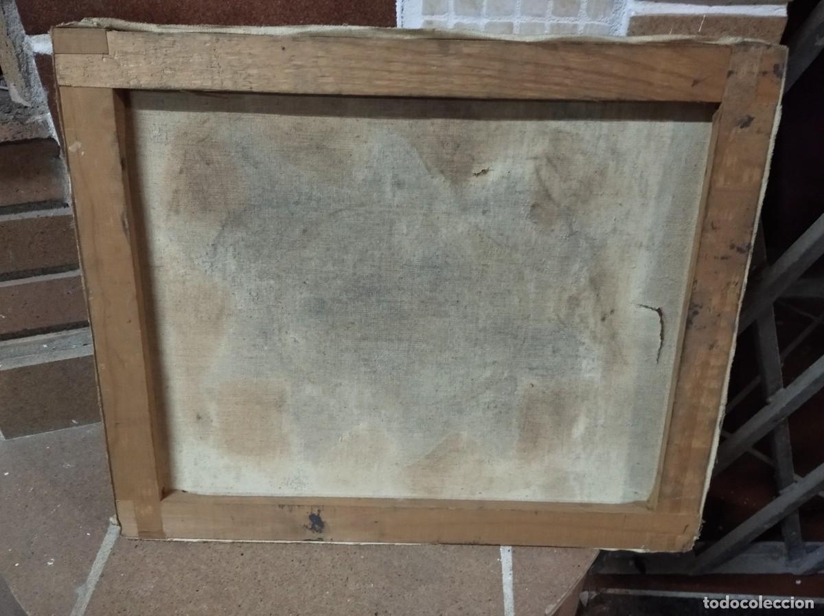 Arte: ANTIGUO CUADRO OLEO SOBRE TABLA, ABSTRACTO -E4 - Foto 3