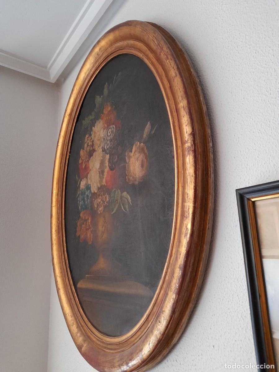 Arte: &Oacute;leo jarr&oacute;n de flores S. XIX - Foto 2
